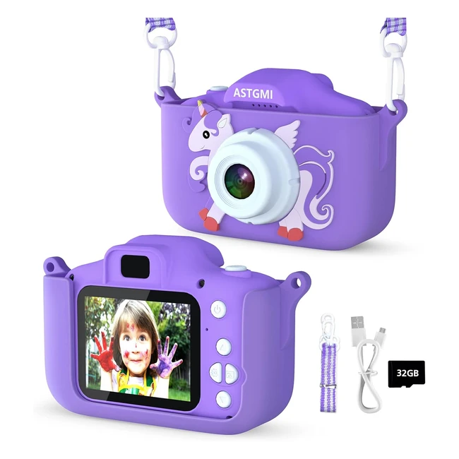 Cmara Infantil HD 1080p para Nios y Nias - Fotos y Videos de Alta Calidad 