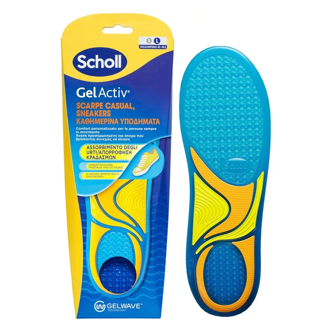 Scholl GelActiv Solette Memory Foam GelWave Comfort Scarpe Casual Sneakers 40465