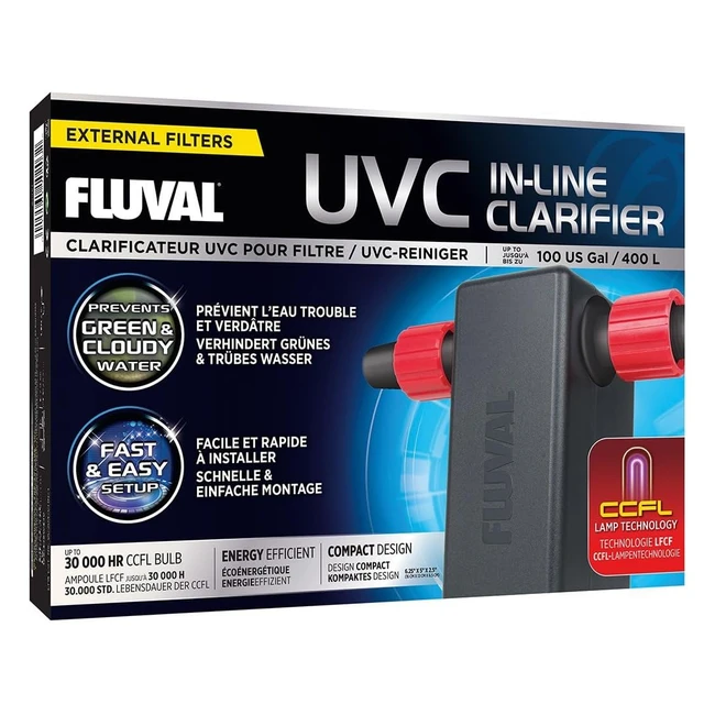 Fluval UVC Klärer für Aquarien - UVC Klärer mit CCFL Lampentechnologie - 447 g - 1er Pack
