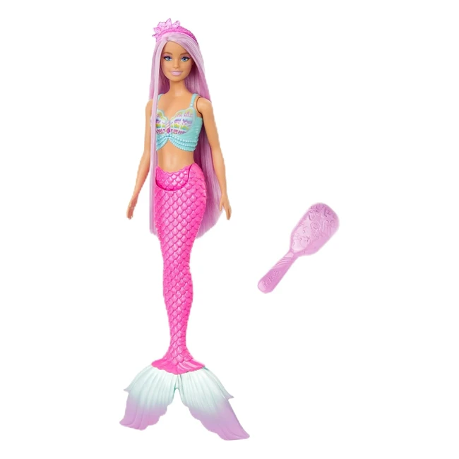 Bambola Barbie Sirena Capelli Fantasia 18 cm - Accessori per Styling - Giocattol