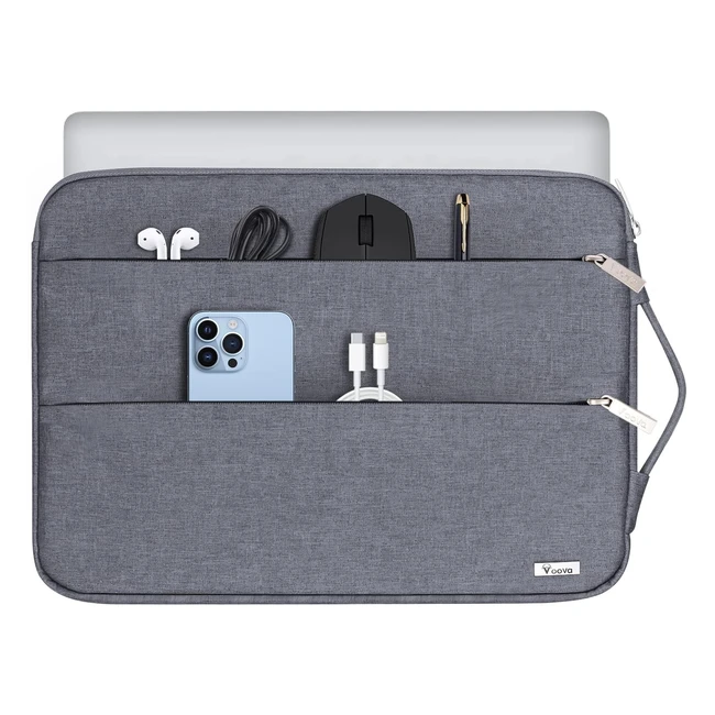 Funda Porttil Voova 14 146 Pulgadas Gris - Maletn para MacBook Dell Lenovo A