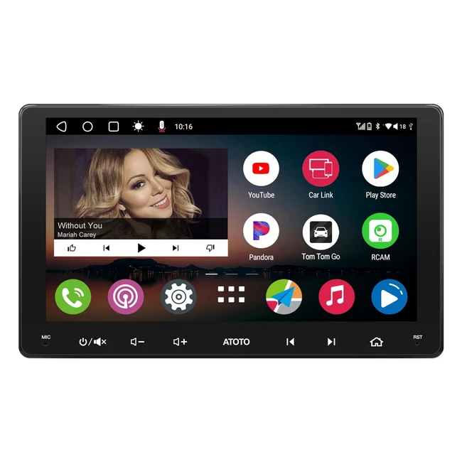 Radio Carplay Inalmbrico Atoto A6 PF Doble Din Android 9 Bluetooth WiFi USB
