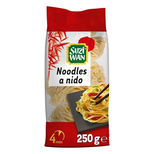 Noodles Suzi Wan a nido di semola di grano duro - Confezione da 8x250g