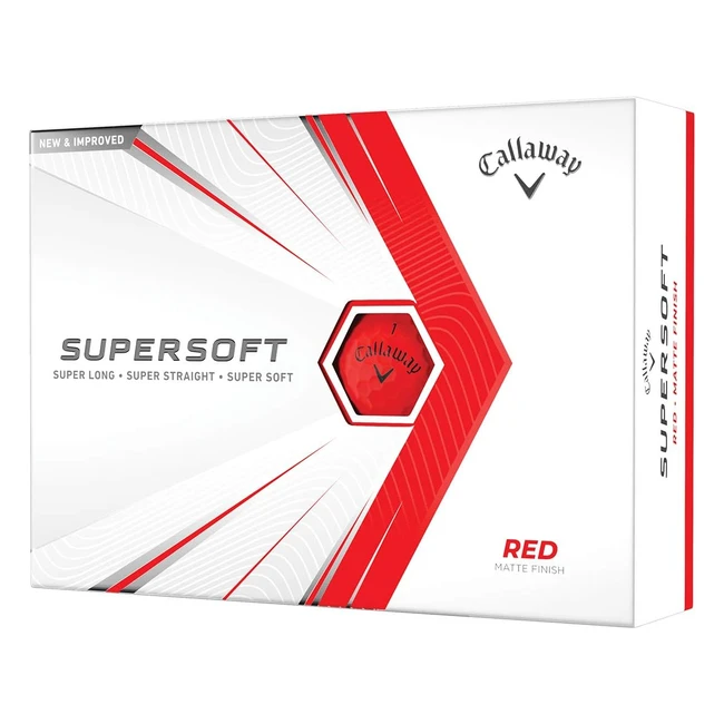 Callaway Supersoft 2021 - Palline da golf con copertura ibrida