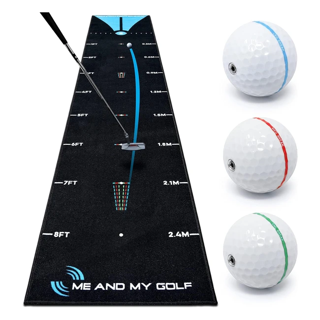 Tappetino Putting Me And My Golf - Simula Putts Breaking a Casa