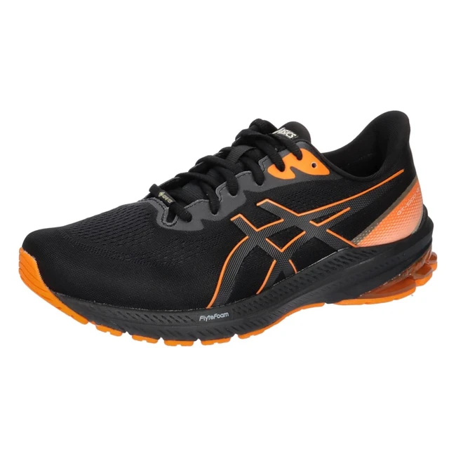 Scarpe Running ASICS GT 1000 12 GTX Uomo Nero/Arancio - Ref. 10004