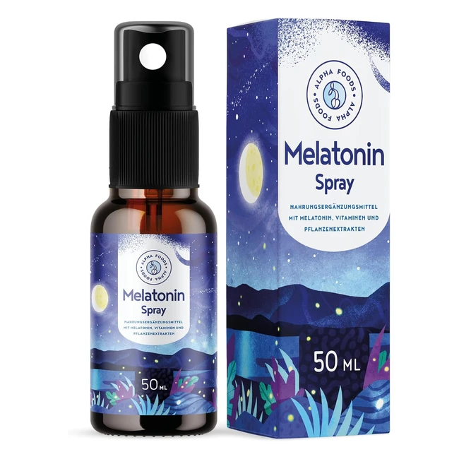 Melatonin Schlafspray 400 Tage Vorrat 50 ml - 05 mg Melatonin pro Sprhsto -