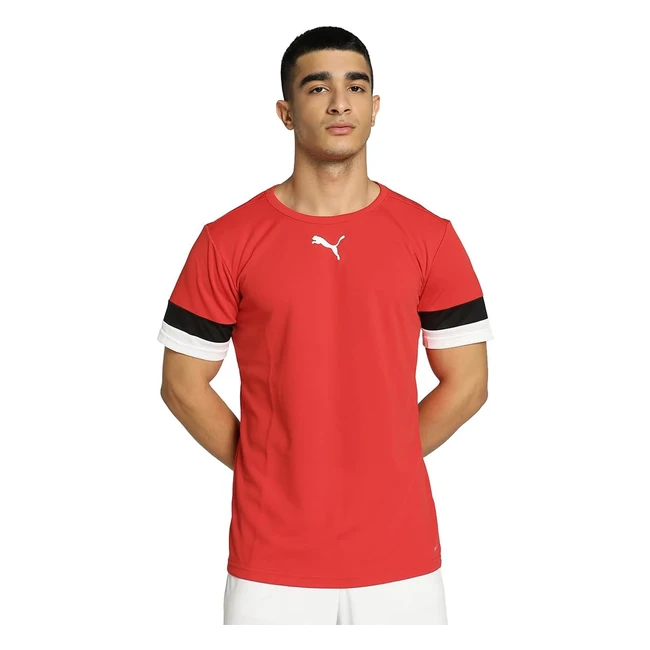 Camiseta Puma Teamrise Hombre XL Rojo Negro Blanco Referencia 1234 Transpirable