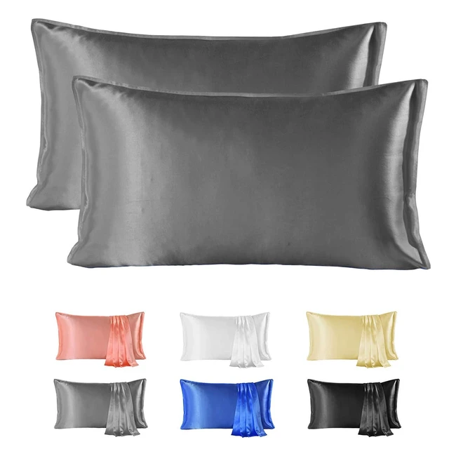 Funda de Almohada de Seda 100 Natural 22 Momme - Suave y Cuidado del Cabello - 