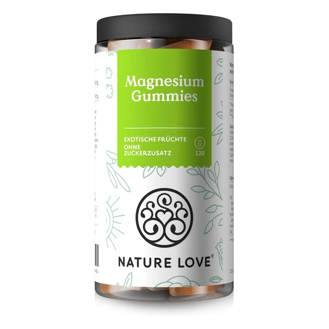 Nature Love Magnesium Citrate Gummies 120er Pack 188 mg Magnesium pro Tag fr E
