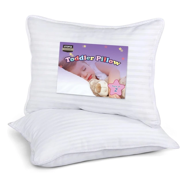 Almohada para Bebs Utopia Bedding Juego de 2 40 x 60 cm Transpirable y Suave