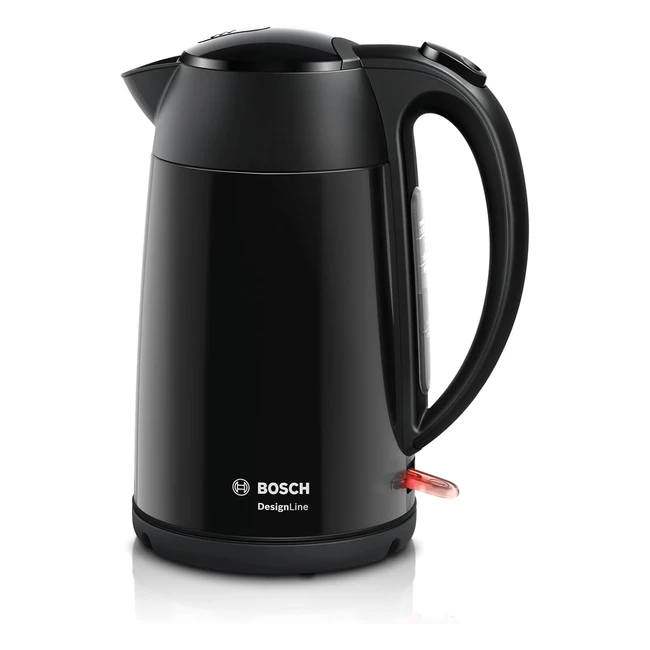 Bosch DesignLine TWK3P423 Wasserkocher 2400W Schwarz - Splashfree Pouring Cup W