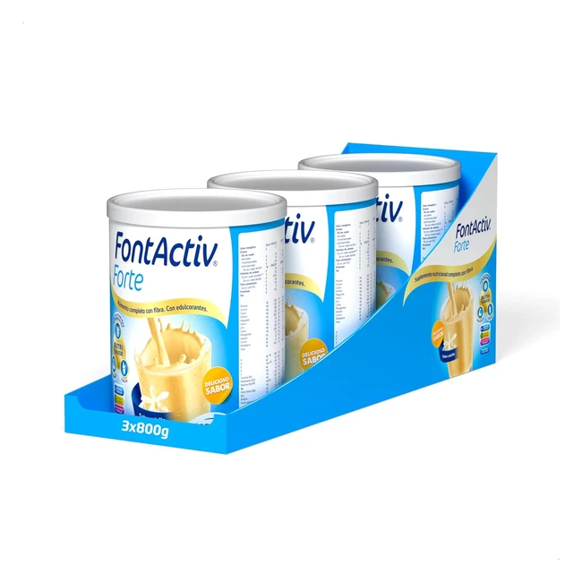 Fontactiv Forte Vainilla 3Pack - Suplemento Nutricional 800g - 0 Azúcares - Amazon Exclusive