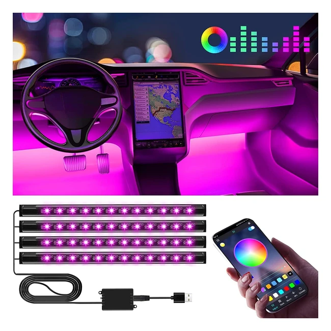 Strisce LED Auto Winzwon - 16 Milioni di Colori - Controllo App