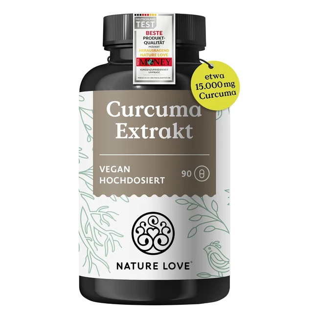Nature Love Curcuma Compact - 13000mg Turmeric - Vegan - Made in Germany