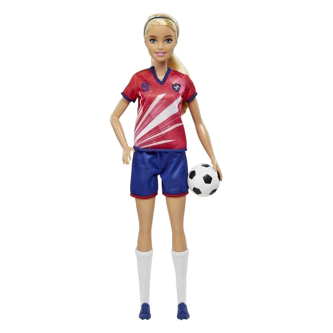 Barbie Profesiones Ken Futbolista Camiseta Roja Mueca Mattel HCN17