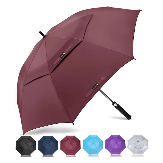 Zomake Ombrello da Golf Grande 172cm Automatico Antivento Extra Large Umbrella