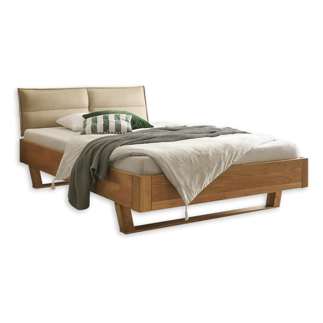 Letto Matrimoniale Moderno Stella Trading TJARK in Rovere Massiccio 140x200 cm T