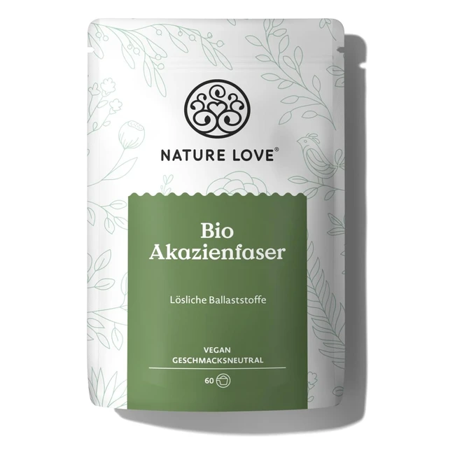 Nature Love Bio Akazienfaser Pulver 360 g - 80 lsliche Fasern geschmacksneutra