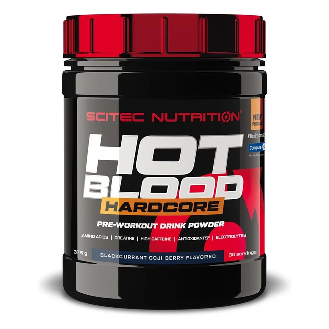 Scitec Nutrition Hot Blood Hardcore 375g - Bevanda Preallenamento con Aminoacidi