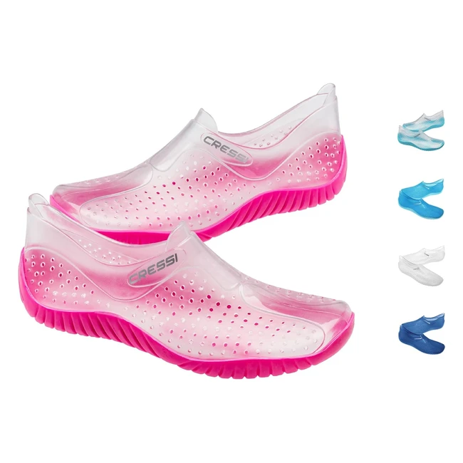 Scarpette sportive Cressi Water Shoes - Uso acquatico - Adulti e ragazzi - Trasparente/Rosa - Taglia 37 EU