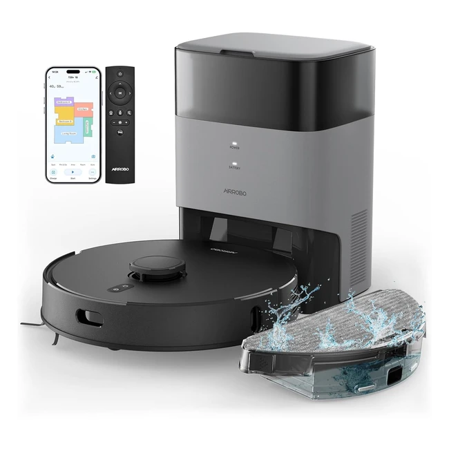 Uslam Airrobo T20 Saugroboter mit Wischfunktion 35L Staubsauger Roboter mit Absa
