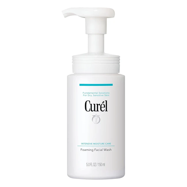 Curel Foaming Facial Wash 150ml  Gentle Cleanser for Dry Sensitive Skin