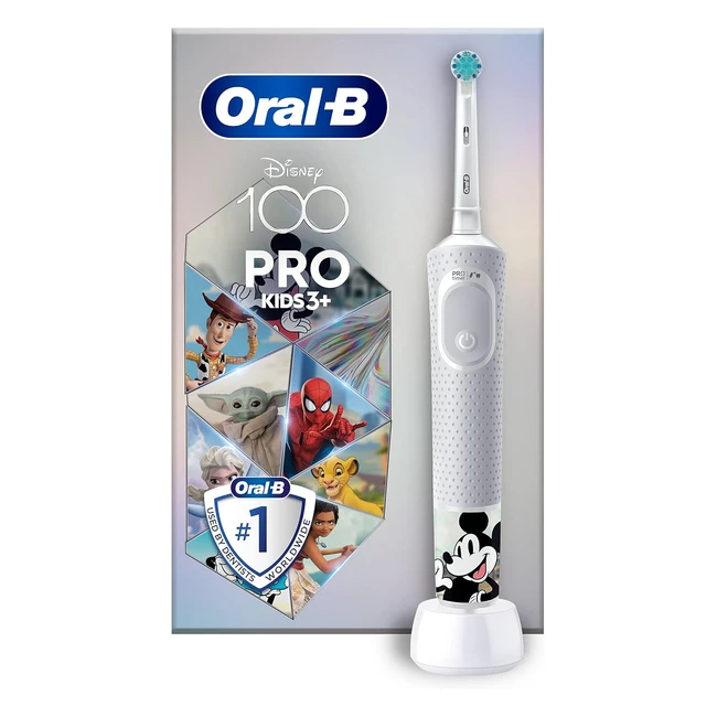 OralB Pro Kids Electric Toothbrush - Kids Gifts - 2 Modes - Disney Stickers - Ag