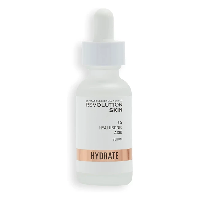 Revolution Beauty London Hyaluronic Acid Serum 30ml Plumps Softens Hydrates Ligh