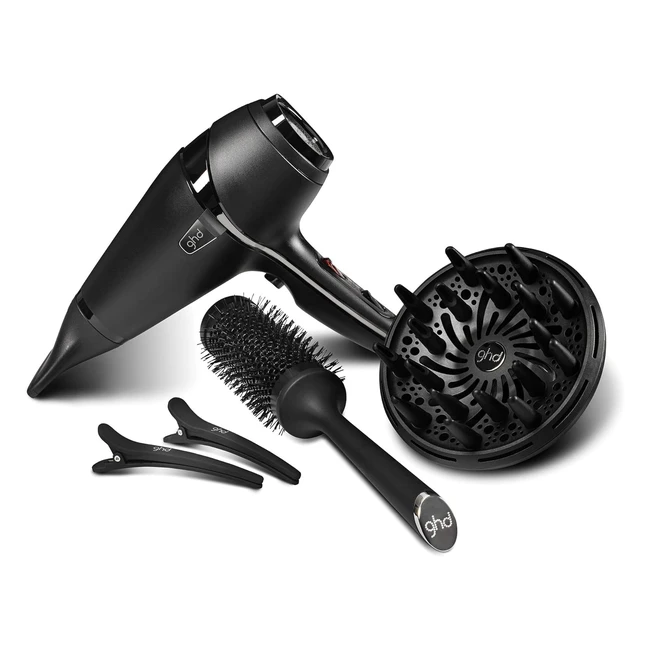 ghd Air Hair Drying Kit Professional Hairdryer Black  Ionic Technology  Ergono