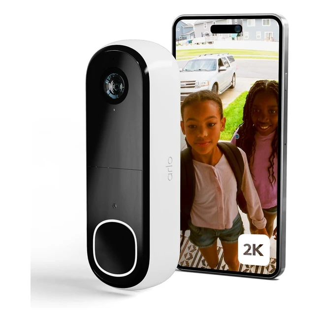 Arlo 2K Doorbell Camera Wireless Outdoor WiFi Video Doorbell Cameras House Secur