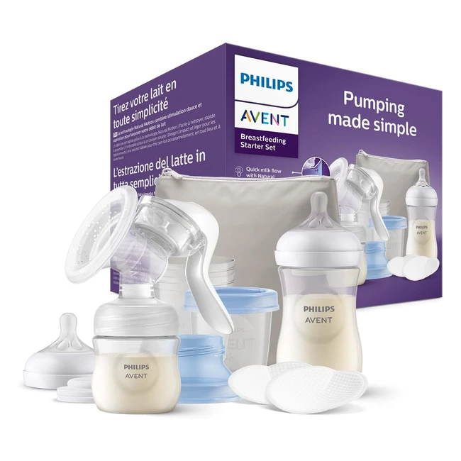 Philips Avent Set Tiralatte Manuale SCF43016 - Estrazione Facile Senza BPA