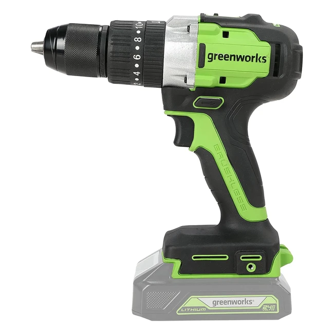 Trapano Avvitatore a Batteria Greenworks GD24DD60 Li-ion 24V 60Nm - Potente Moto