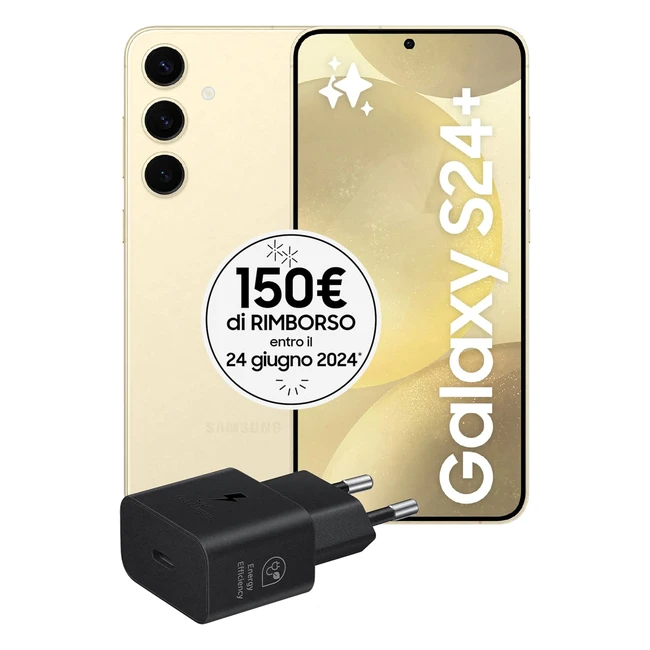 Samsung Galaxy S24 Smartphone - Display 67 QHD Dynamic AMOLED 2X - Fotocamera 50MP - RAM 12GB - 256GB - 4900 mAh - Amber Yellow