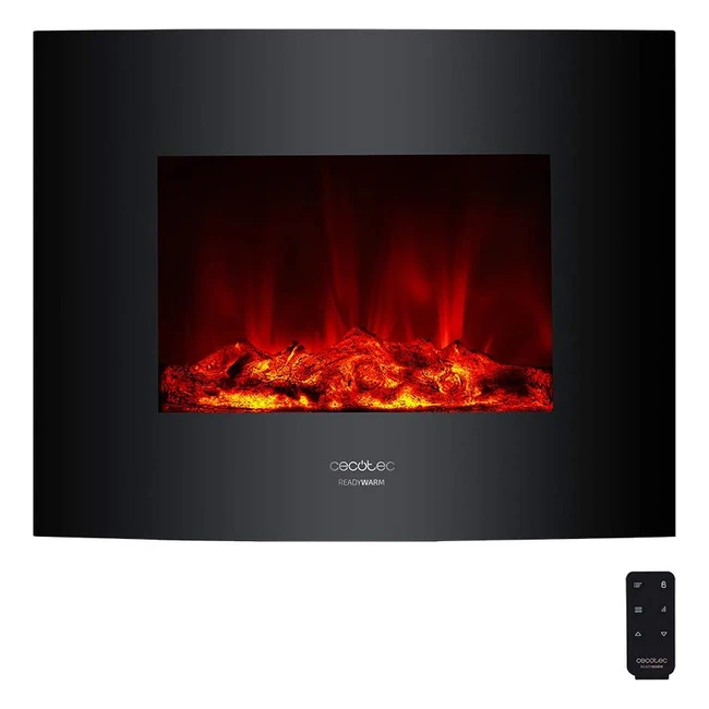 Camino Elettrico Cecotec Ready Warm 2200 Curved Flames 2000W - 2 Niveaux de Pote