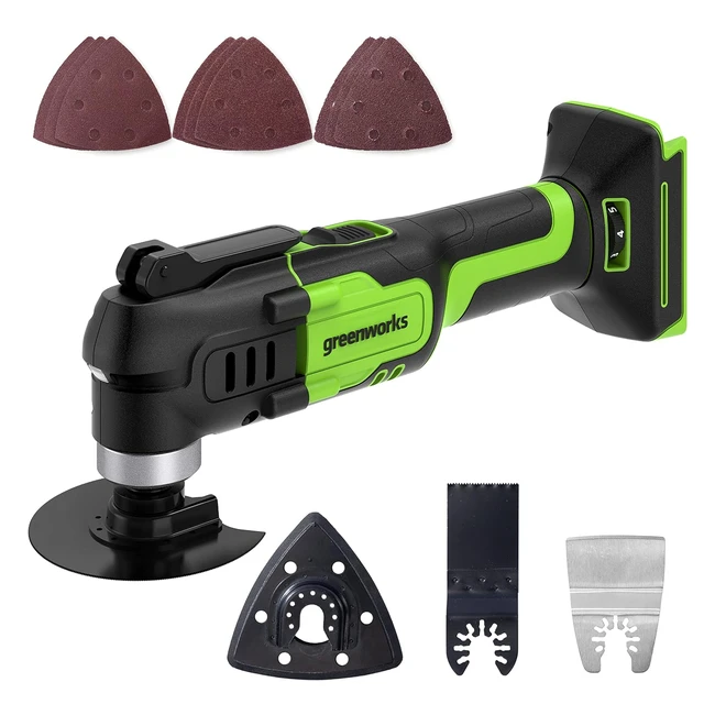 Greenworks G24MT Utensile Multifunzione Oscillante 6 Velocit 18000 Oscillazion