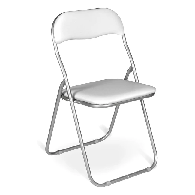 Sedia Pieghevole Marbella Set 2 Sedie Bianche 43x47h78 cm