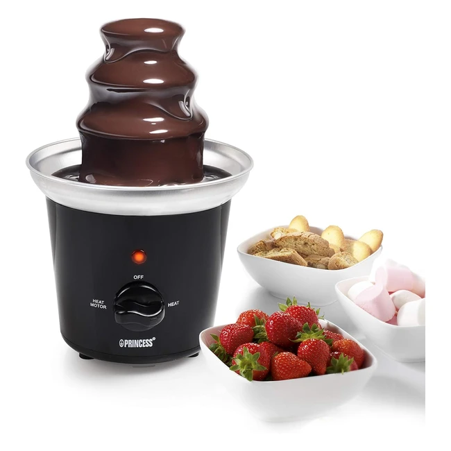 Fontana di Cioccolato Princess 3 Livelli Keep Warm Flow 04 - Nero