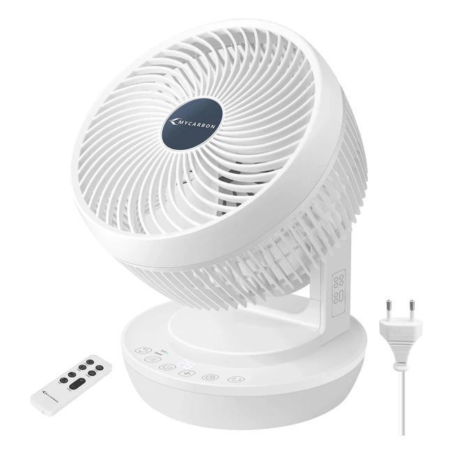 Ventilateur silencieux MyCarbon avec tlcommande 1800mh Eco Mode 3D oscill