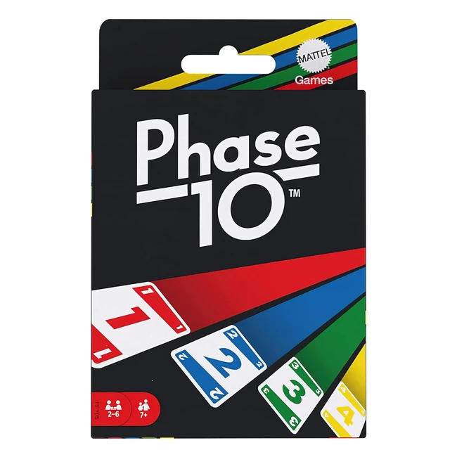 Juego de Cartas Phase 10 Mattel FFY05 - Juego de Mesa Familiar 7 Aos
