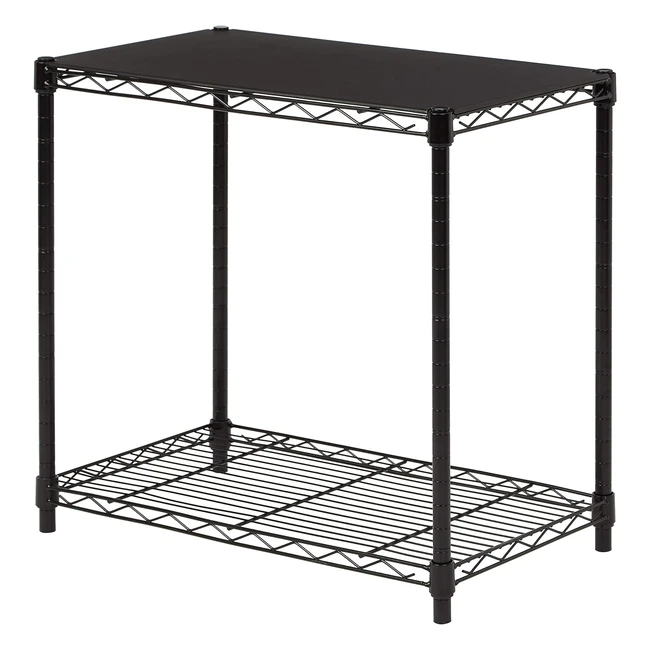 Ripiano Impilabile Amazon Basics 2 Ripiani Nero 3378 x 5893 x 5639 cm