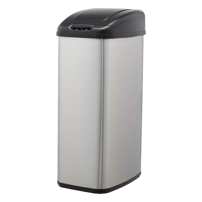 Pattumiera Amazon Basics 50 Litri Acciaio Inox Automatica - Design Moderno