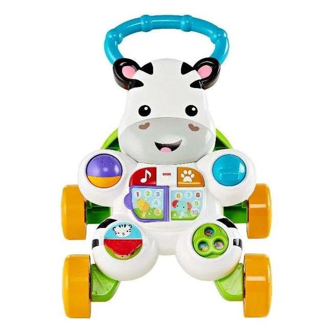 Fisher-Price Zebra Primi Passi GXC31 - Giocattolo Educativo con Musica e Suoni - Bambini 6 Mesi