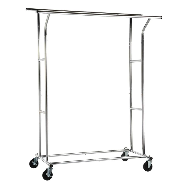 Appendiabiti Amazon Basics Doppio Binario Cromato - Portata 998kg