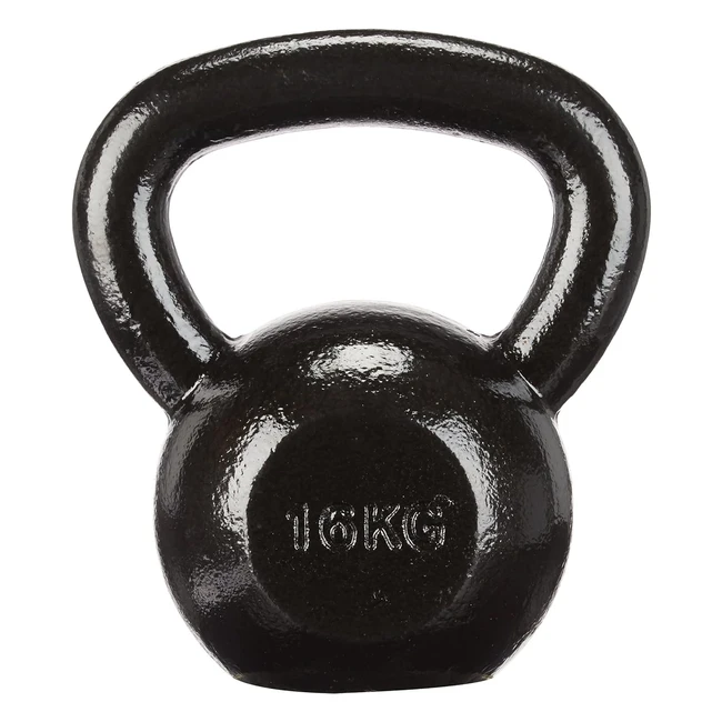 Kettlebell Amazon Basics en fonte 16 kg - Qualit suprieure pour exercices de