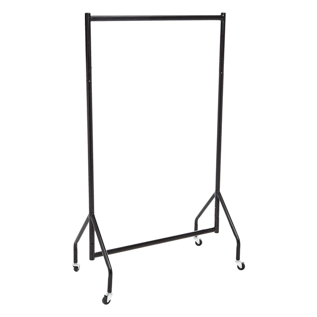 Amazon Basics Heavy Duty Clothes Rail Garment Rail 091 x 152 m Black - Organize Your Wardrobe Efficiently!