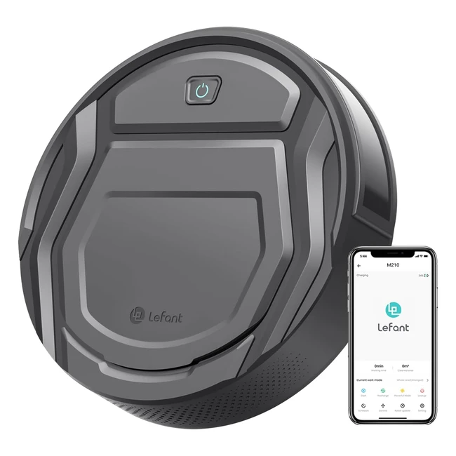 Robot aspirateur mince et silencieux Lefant M210P - 6 modes de nettoyage, autonomie 120min