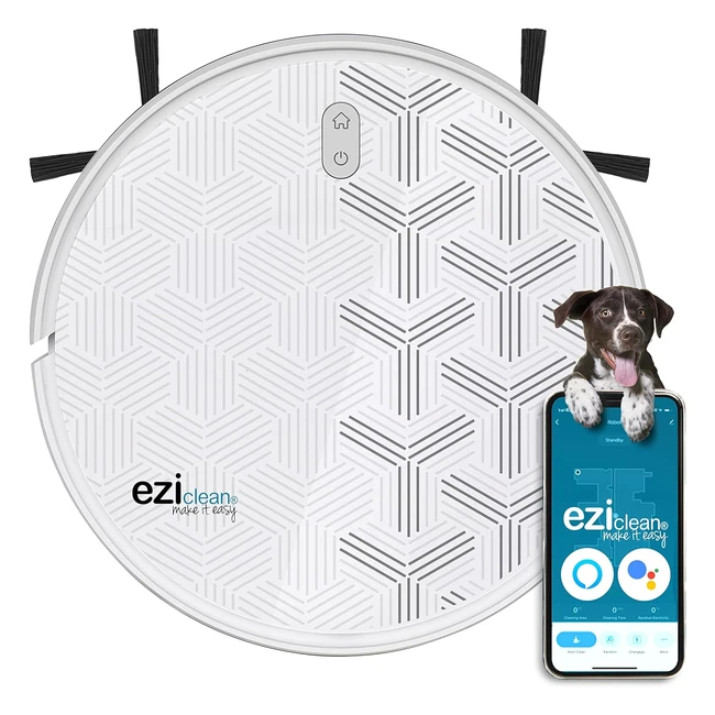 Robot aspirateur connecté Eziclean Xpert S200 Animal - Navigation gyroscopique