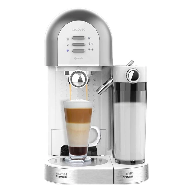 Cafetera Semiautomtica Cecotec Power Instantccino 20 Chic Serie Blanca 1470W -