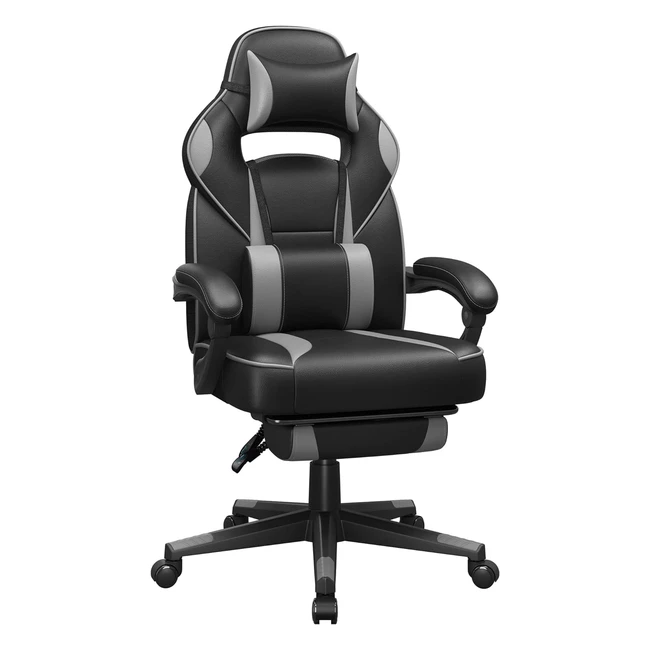 SONGMICS Gaming Chair OBG073B03 - Ergonomisch verstellbarer Brostuhl mit auszi